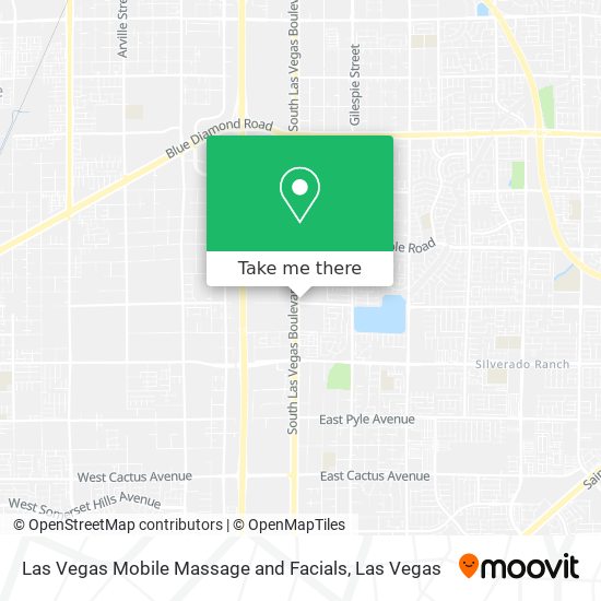 Las Vegas Mobile Massage and Facials map