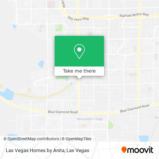 Las Vegas Homes by Anita map