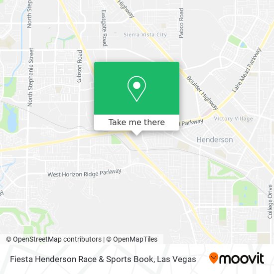 Fiesta Henderson Race & Sports Book map