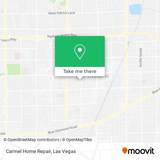 Carmel Home Repair map