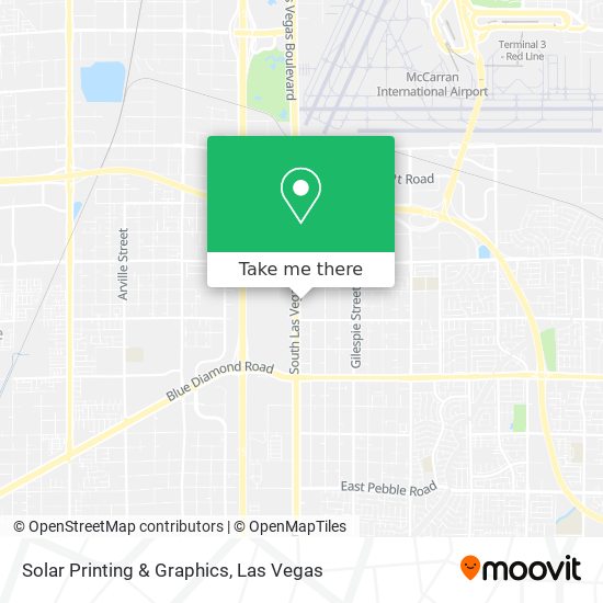 Solar Printing & Graphics map