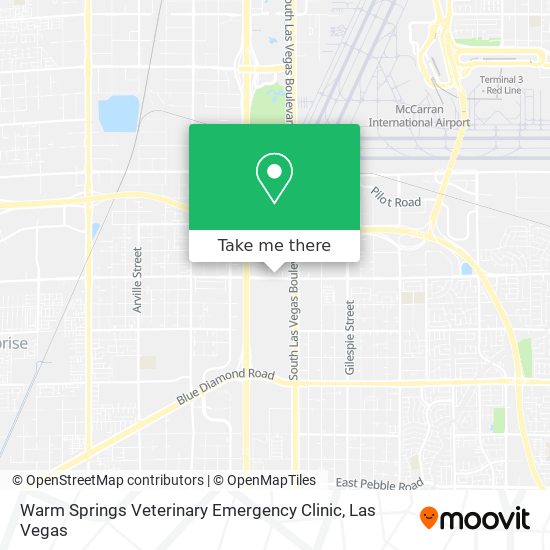 Mapa de Warm Springs Veterinary Emergency Clinic