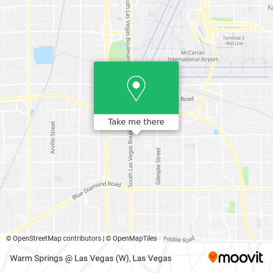 Mapa de Warm Springs @ Las Vegas