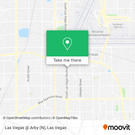 Las Vegas @ Arby (N) map