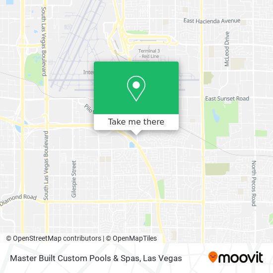 Mapa de Master Built Custom Pools & Spas