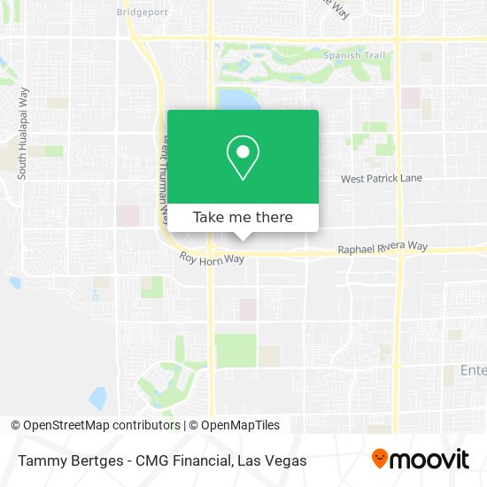 Mapa de Tammy Bertges - CMG Financial
