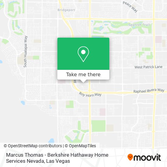 Marcus Thomas - Berkshire Hathaway Home Services Nevada map