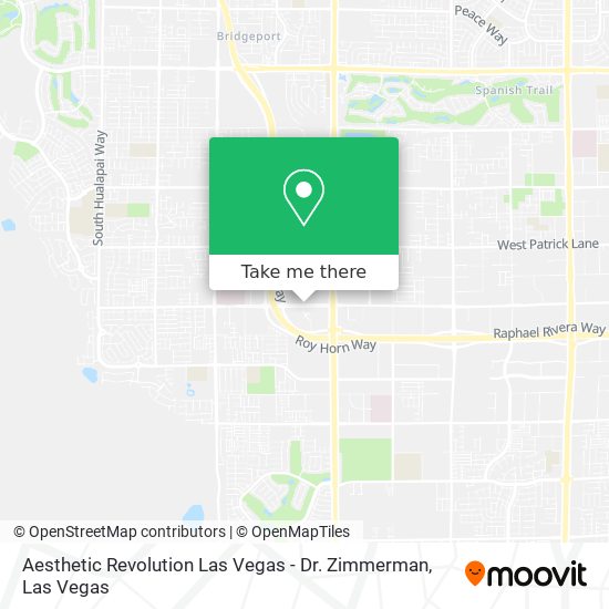 Aesthetic Revolution Las Vegas - Dr. Zimmerman map