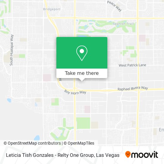 Mapa de Leticia Tish Gonzales - Relty One Group