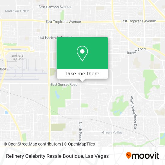Refinery Celebrity Resale Boutique map
