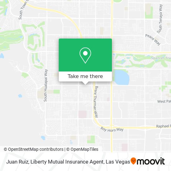 Juan Ruiz, Liberty Mutual Insurance Agent map