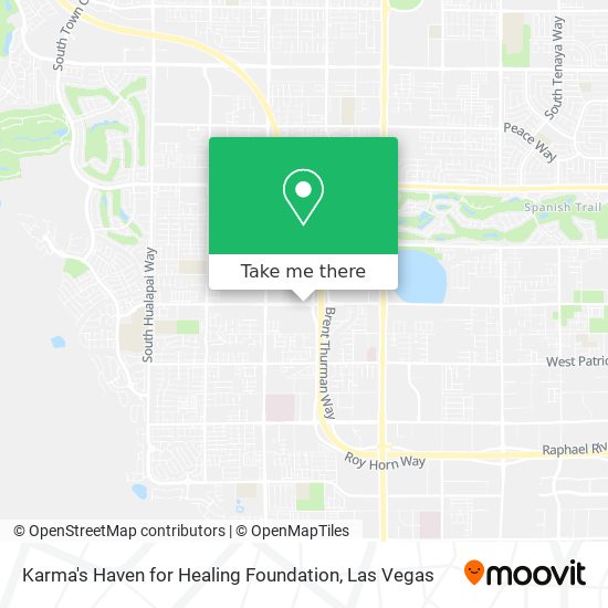 Mapa de Karma's Haven for Healing Foundation