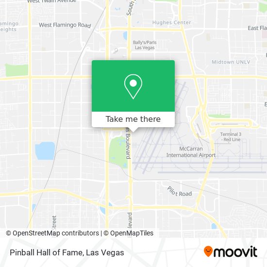 Pinball Hall of Fame map