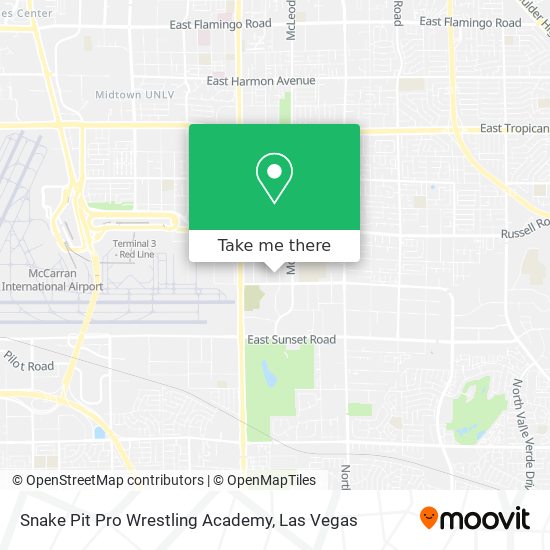 Snake Pit Pro Wrestling Academy map