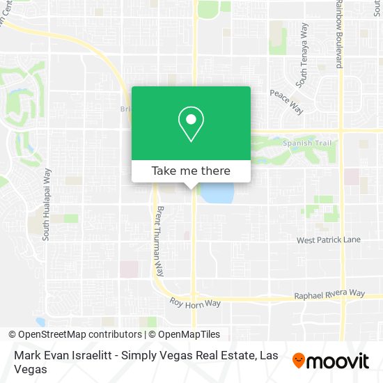 Mark Evan Israelitt - Simply Vegas Real Estate map