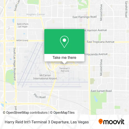 Harry Reid Int'l-Terminal 3 Departure map