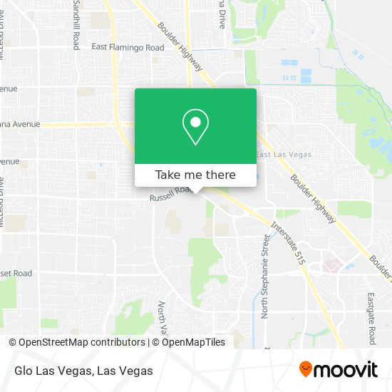 Mapa de Glo Las Vegas