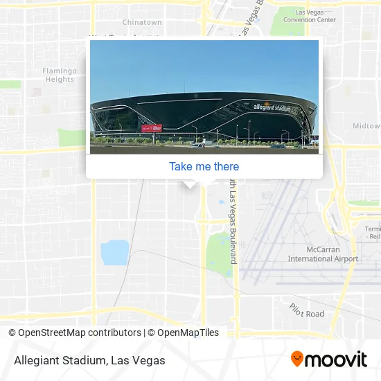 Allegiant Stadium map