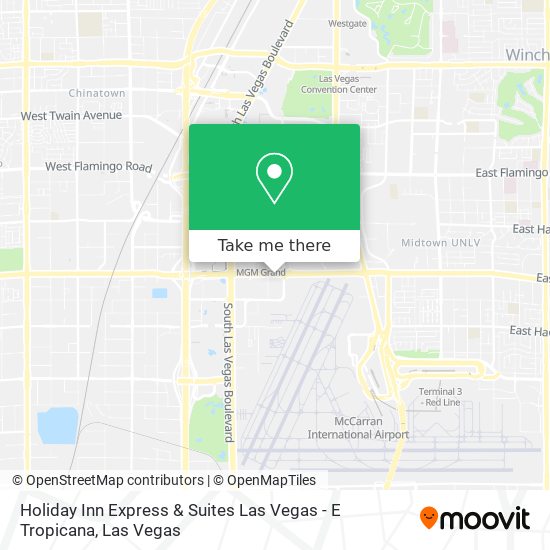 Holiday Inn Express & Suites Las Vegas - E Tropicana map