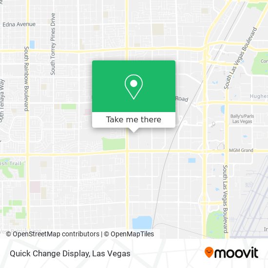 Quick Change Display map