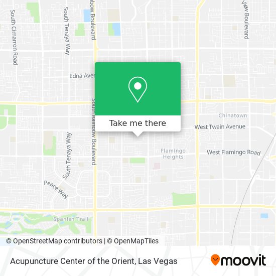 Acupuncture Center of the Orient map