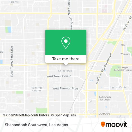 Mapa de Shenandoah Southwest