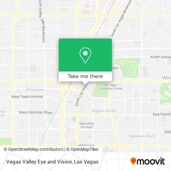 Vegas Valley Eye and Vision map
