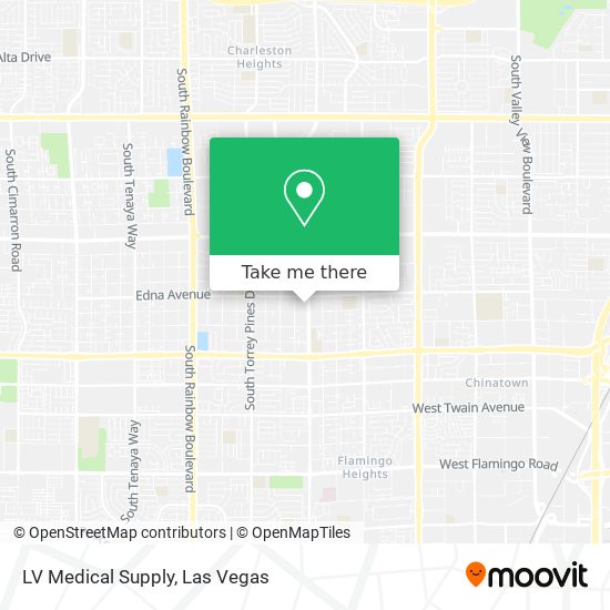 Mapa de LV Medical Supply