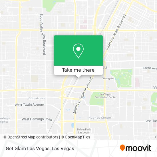 Mapa de Get Glam Las Vegas