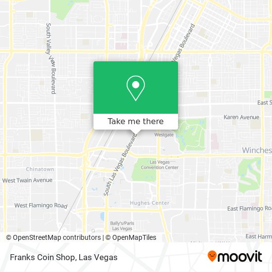 Franks Coin Shop map