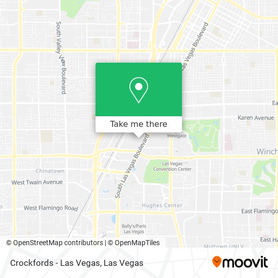 Crockfords - Las Vegas map