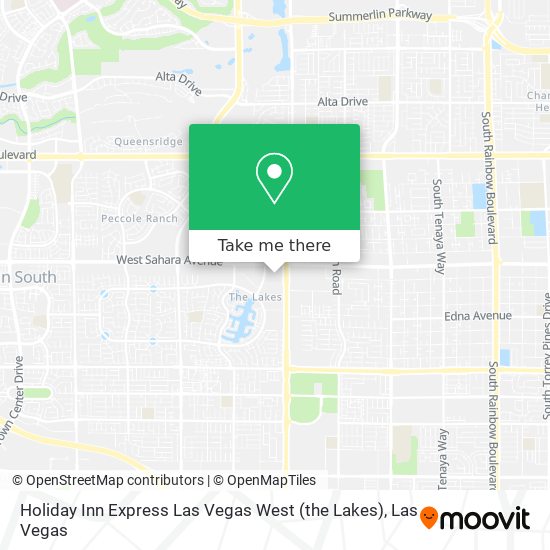 Holiday Inn Express Las Vegas West (the Lakes) map