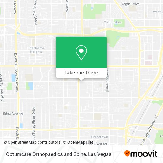 Optumcare Orthopaedics and Spine map