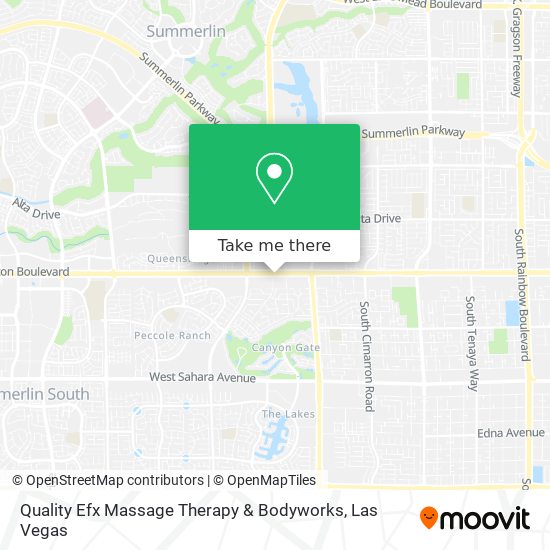 Mapa de Quality Efx Massage Therapy & Bodyworks