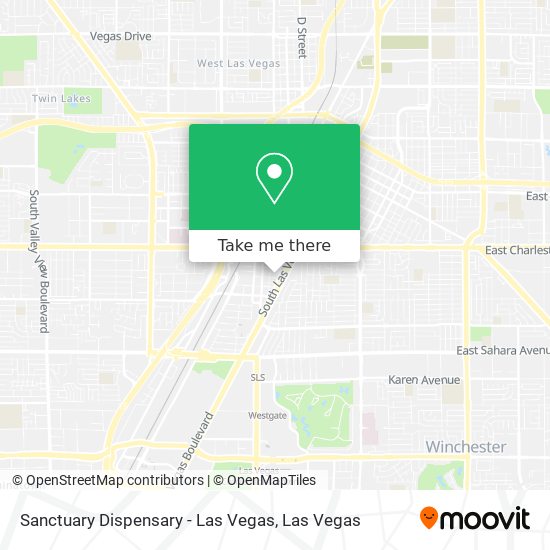 Mapa de Sanctuary Dispensary - Las Vegas