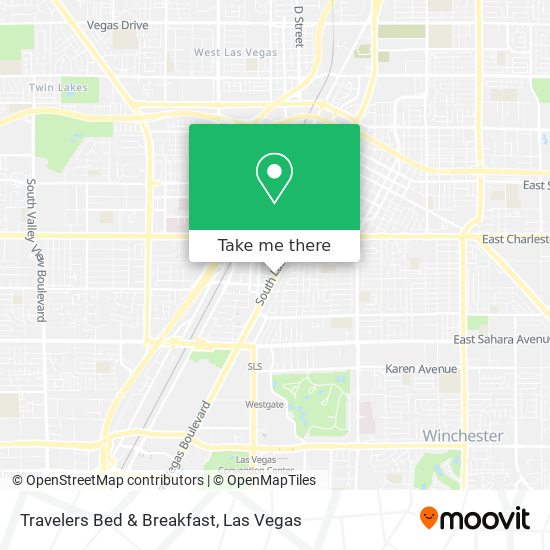 Travelers Bed & Breakfast map