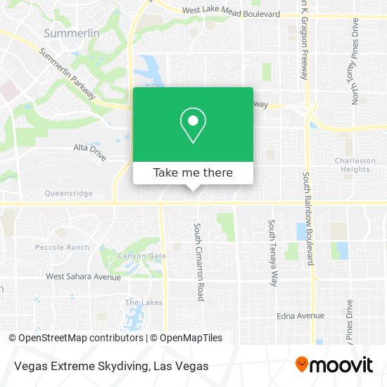 Mapa de Vegas Extreme Skydiving