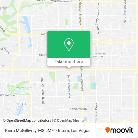 Mapa de Kiera McGillivray, MS LMFT- Intern