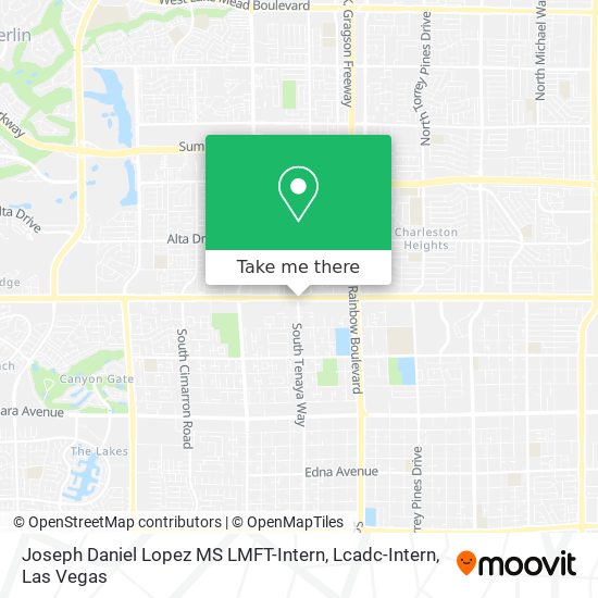 Joseph Daniel Lopez MS LMFT-Intern, Lcadc-Intern map