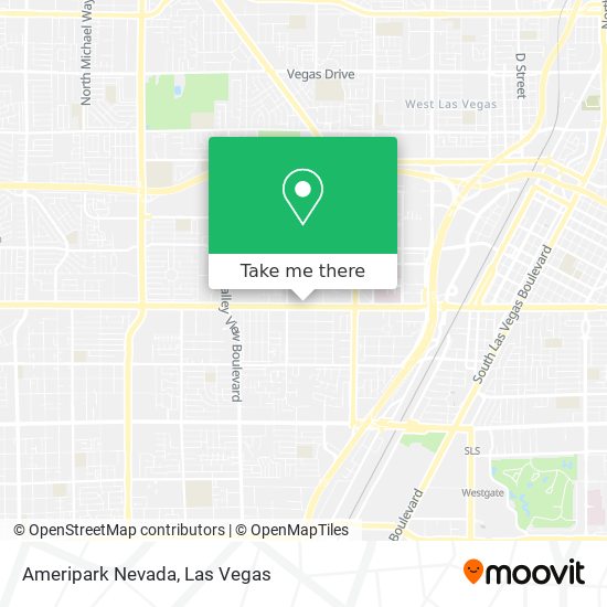 Ameripark Nevada map