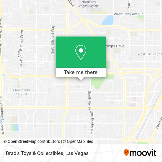 Brad's Toys & Collectibles map