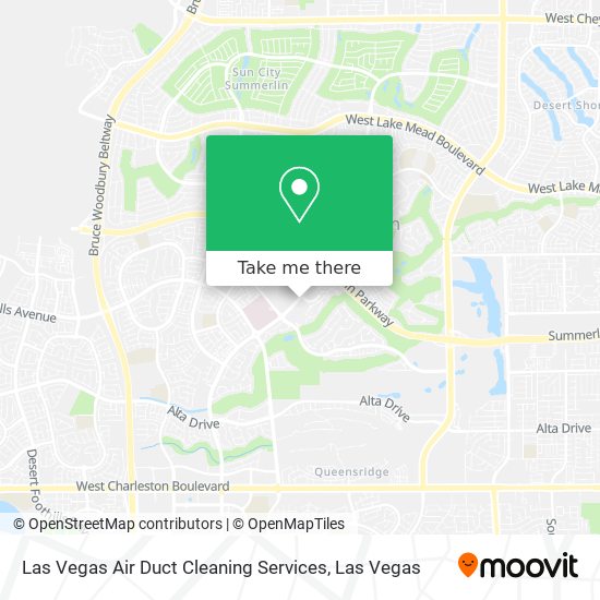 Las Vegas Air Duct Cleaning Services map