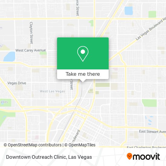 Downtown Outreach Clinic map