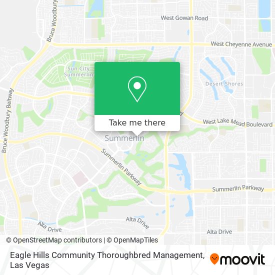 Eagle Hills Community Thoroughbred Management map