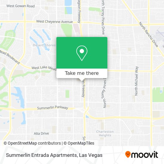 Summerlin Entrada Apartments map