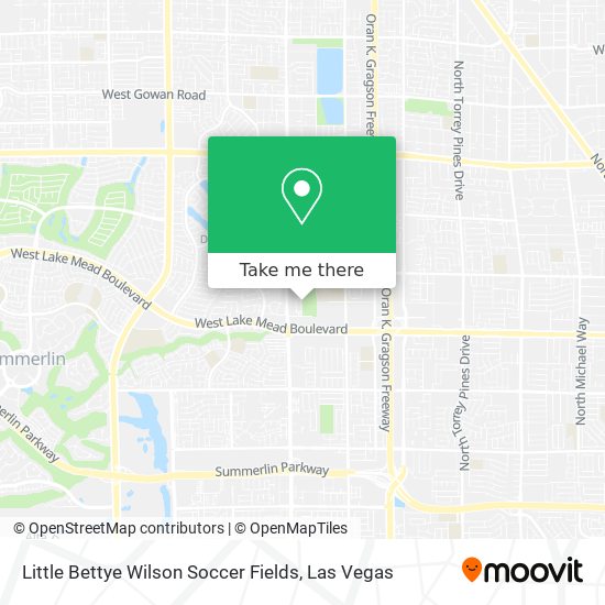Little Bettye Wilson Soccer Fields map