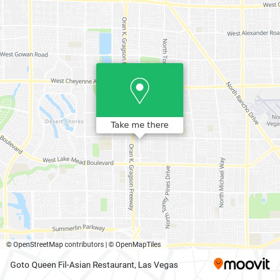 Mapa de Goto Queen Fil-Asian Restaurant