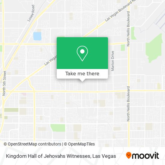 Kingdom Hall of Jehovahs Witnesses map