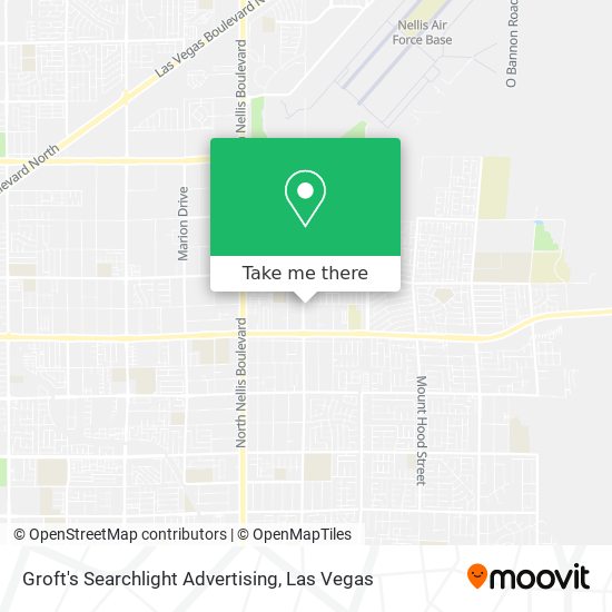 Groft's Searchlight Advertising map