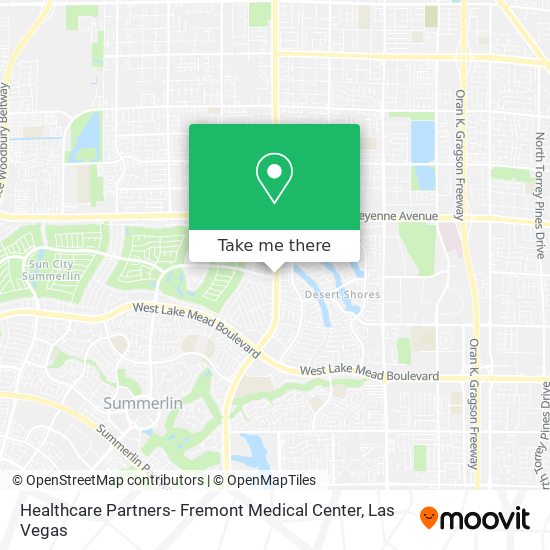 Mapa de Healthcare Partners- Fremont Medical Center